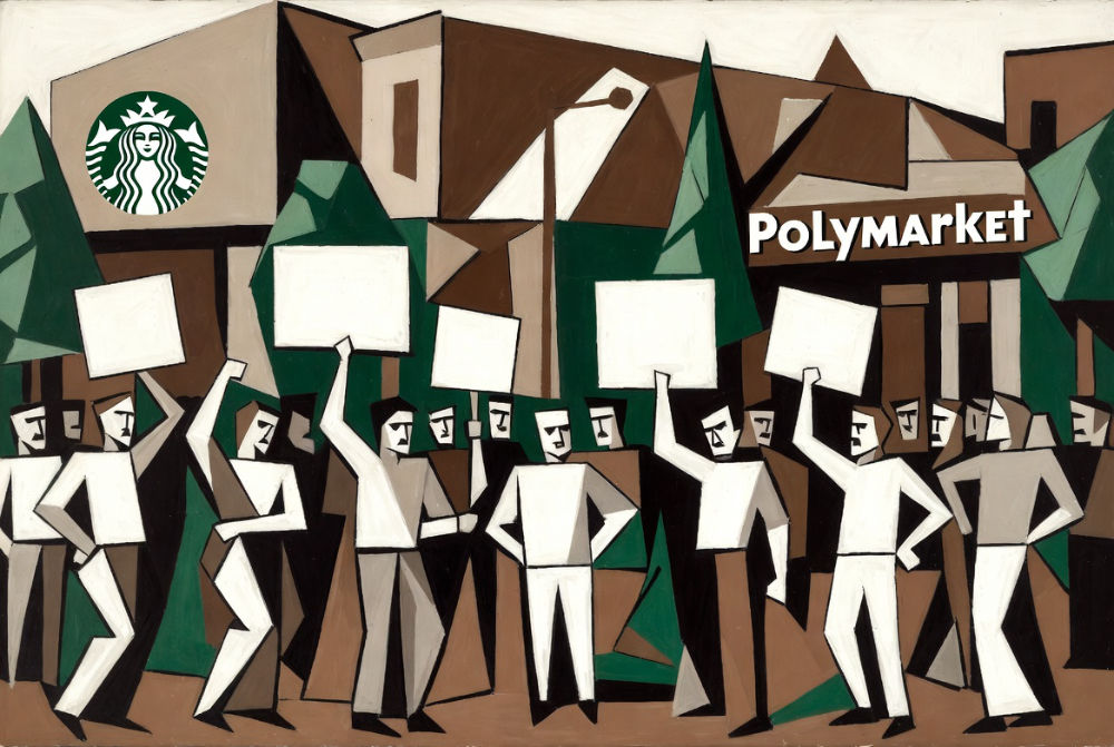 355 Abajo Polymarket y Starbucks